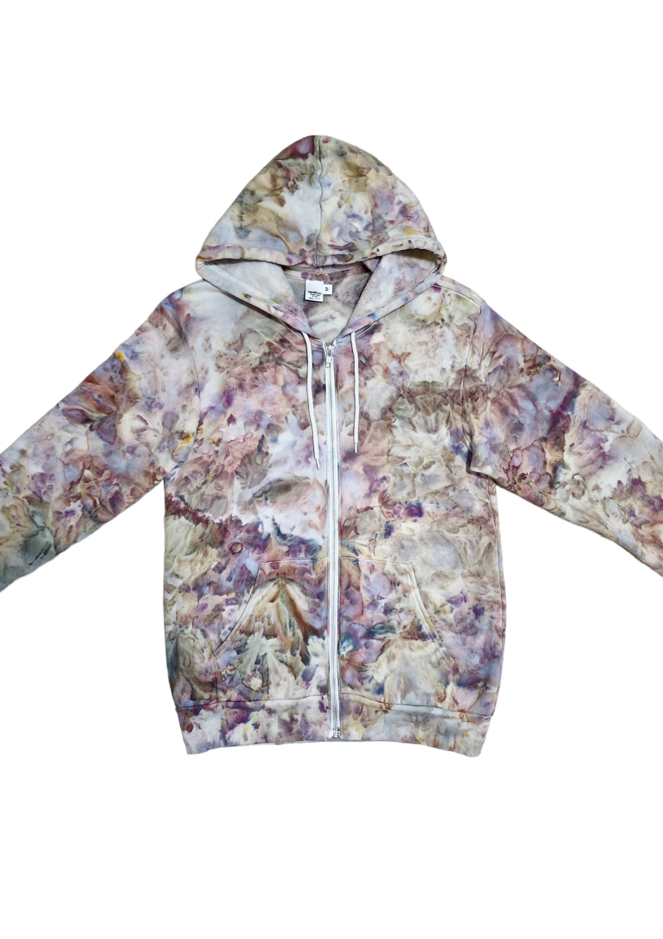 Liquid Marble Hand Dyed Hoodie or Zip Up Hoodie, Tie Dye Sweatshirt