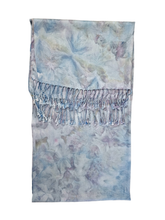 Load image into Gallery viewer, Liquid French Denim Hand Dyed Pashmina Scarf
