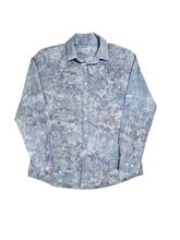 Load image into Gallery viewer, Liquid Day Cloud Hand Dyed Unisex Dress Shirt, Tie Dye Genderless Button Down Shirt
