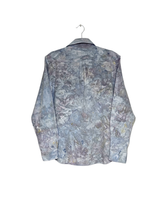 Load image into Gallery viewer, Liquid Day Cloud Hand Dyed Unisex Dress Shirt, Tie Dye Genderless Button Down Shirt
