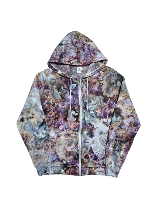 Liquid Marble Hand Dyed Hoodie or Zip Up Hoodie, Tie Dye Sweatshirt