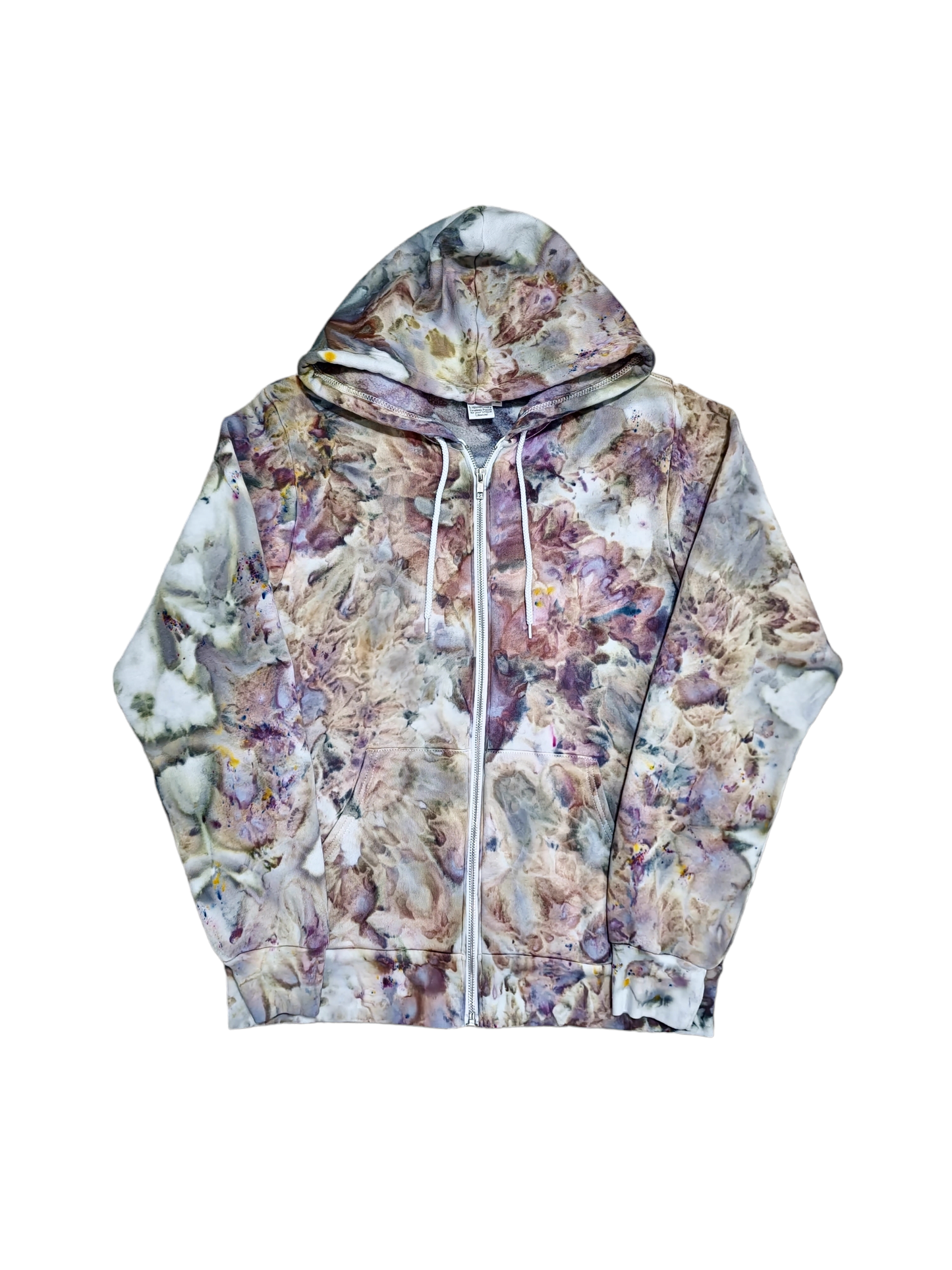 Liquid Marble Hand Dyed Hoodie or Zip Up Hoodie, Tie Dye Sweatshirt