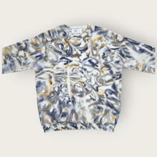 Load image into Gallery viewer, Liquid Gold Smoke Hand Dyed Crewneck Sweatshirt, Tie Dye Sweatshirt
