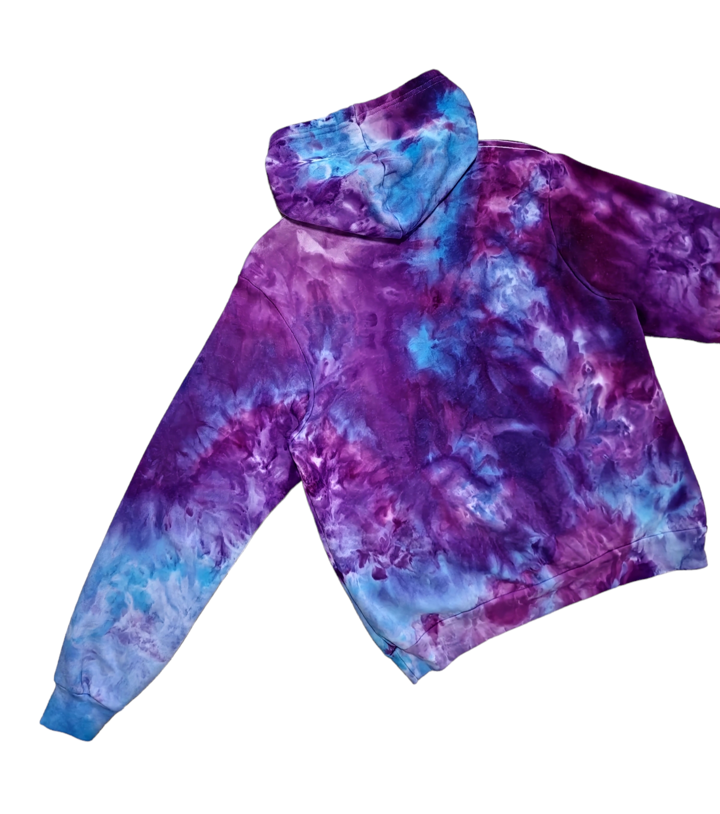 Liquid Amethyst Hand Dyed Hoodie, Crewneck or Zip Up Hoodie, Tie Dye Sweatshirt