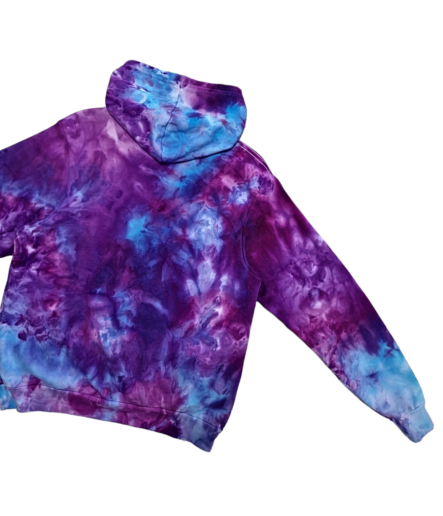 Liquid Amethyst Hand Dyed Hoodie, Crewneck or Zip Up Hoodie, Tie Dye Sweatshirt