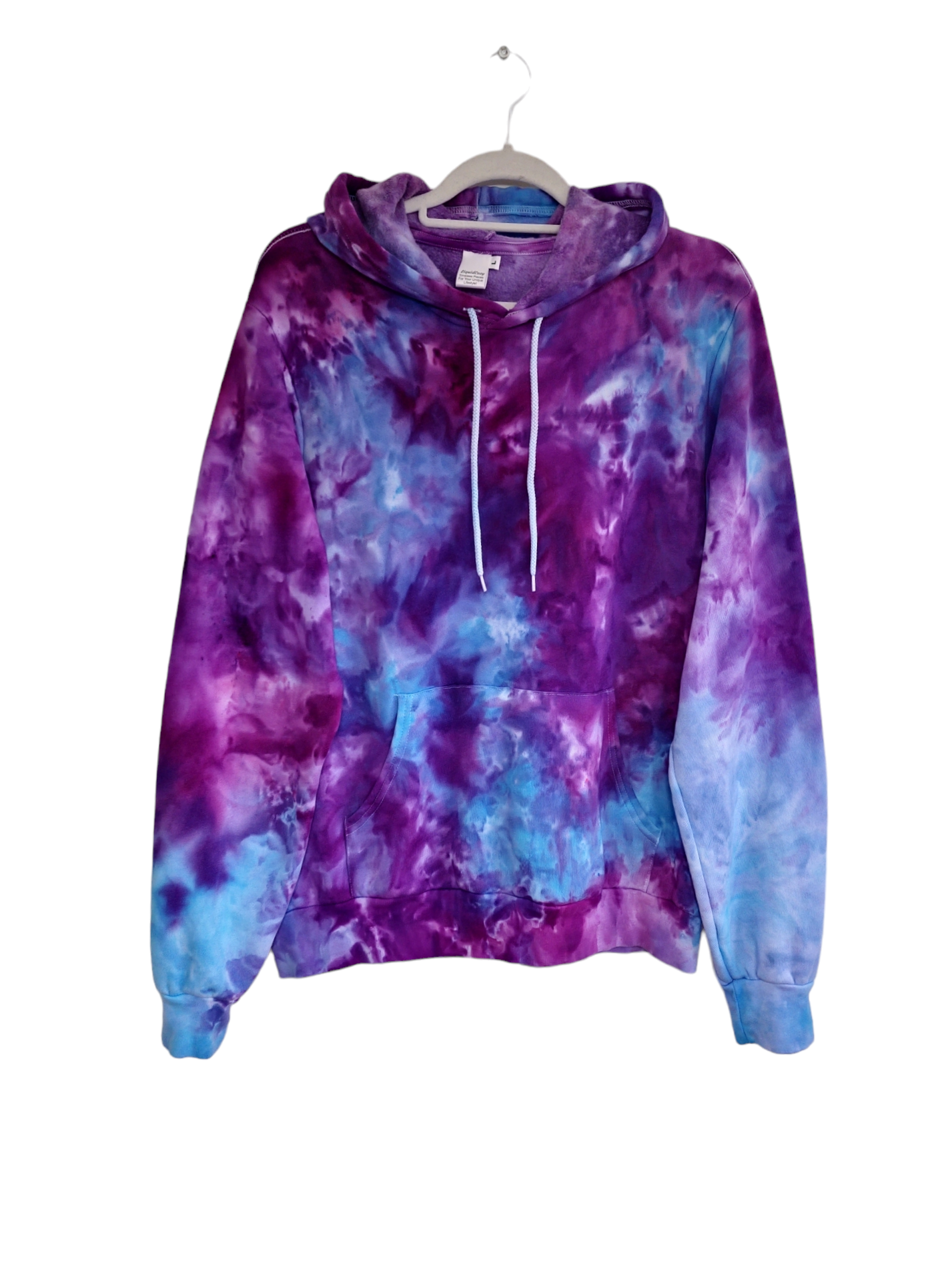 Liquid Amethyst Hand Dyed Hoodie, Crewneck or Zip Up Hoodie, Tie Dye Sweatshirt