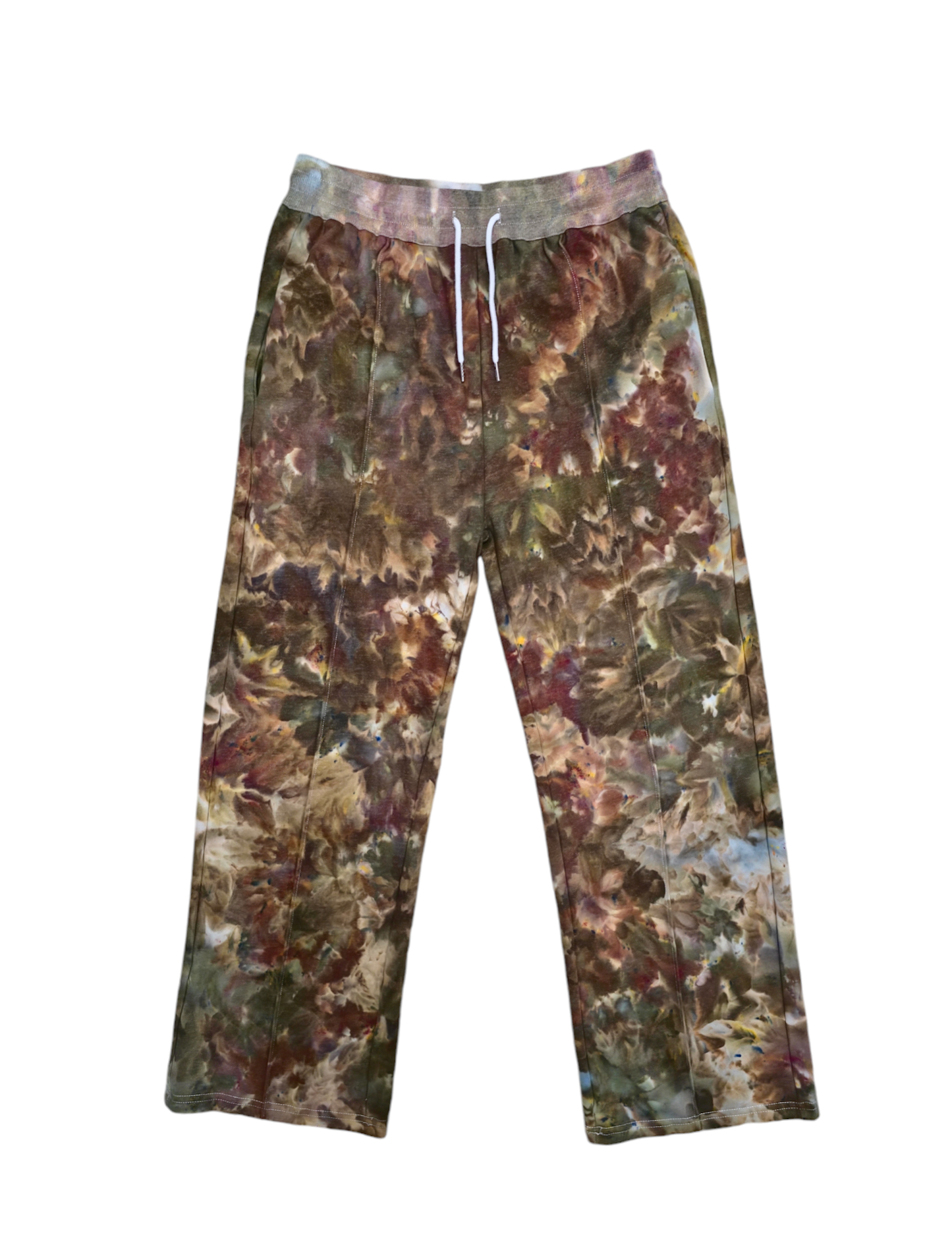 Women's Tie Dye Wide Leg Sweatpants, Tie Dye Lounge Pants in Liquid Tapestry