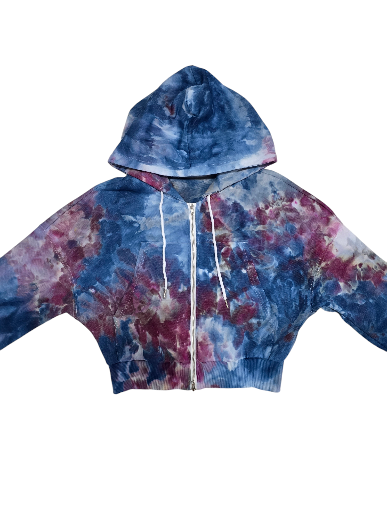 Pullover Hoodie Womens Tie Dye Zip Up Hoodie Women's Crop Zip Up