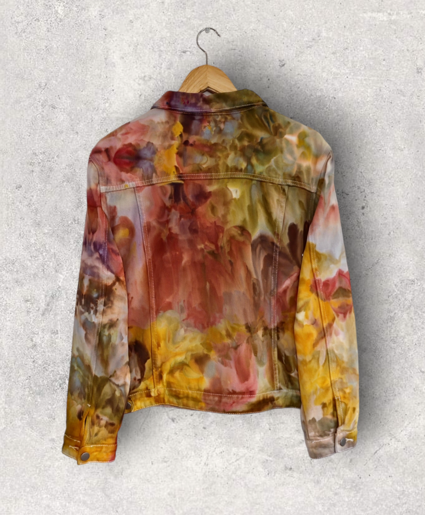 Liquid Fire Stones Tie Dye Denim Jacket