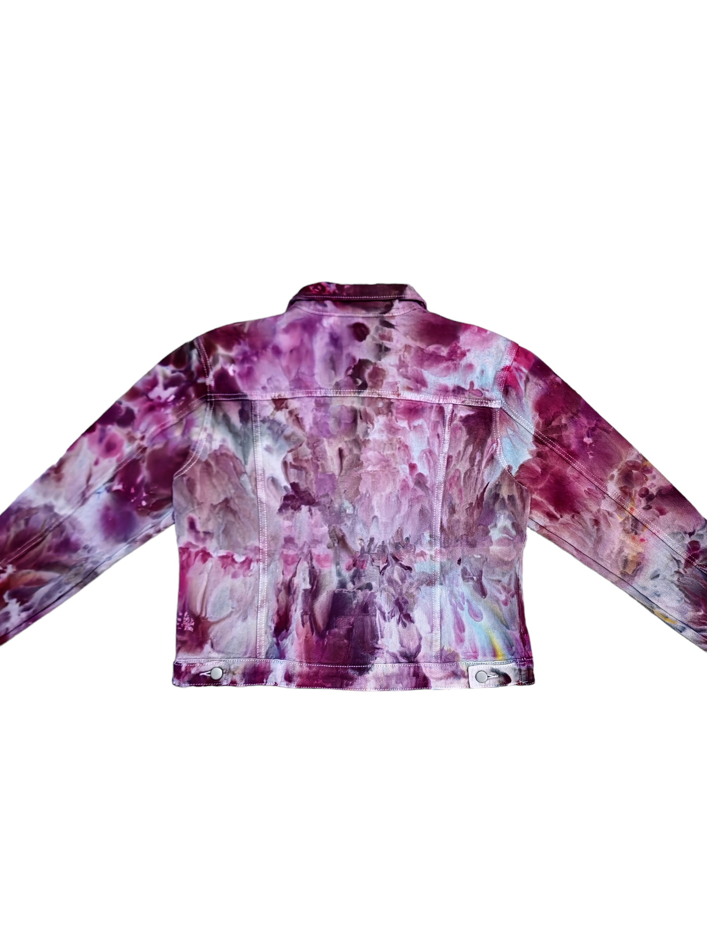 Liquid Flamingo Garden Tie Dye Denim Jacket