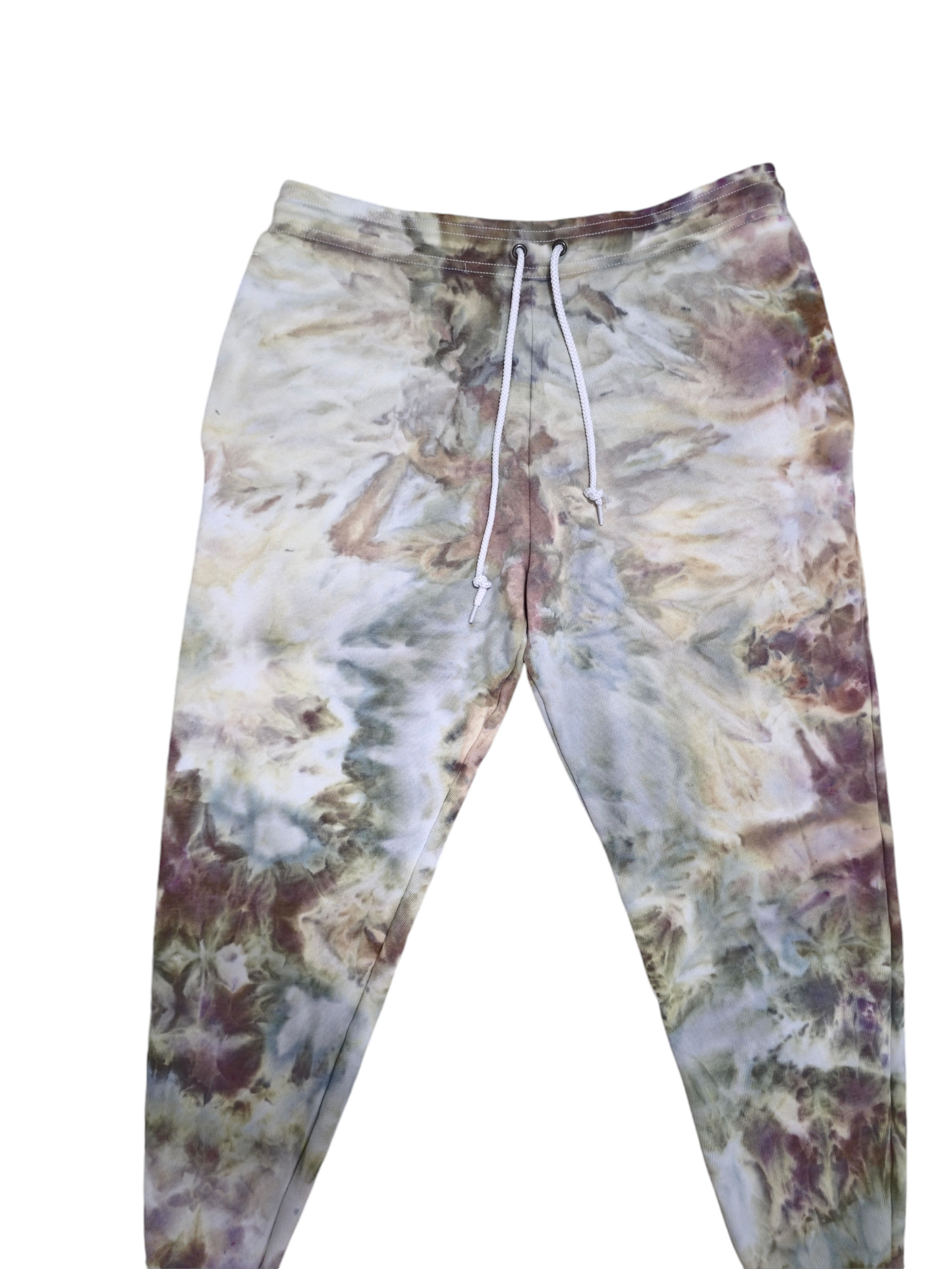 Cropped Hoodie and Joggers, Hand Dyed Women's 2 Piece Fleece Set, Tie Dye Cropped Hoodie and Joggers