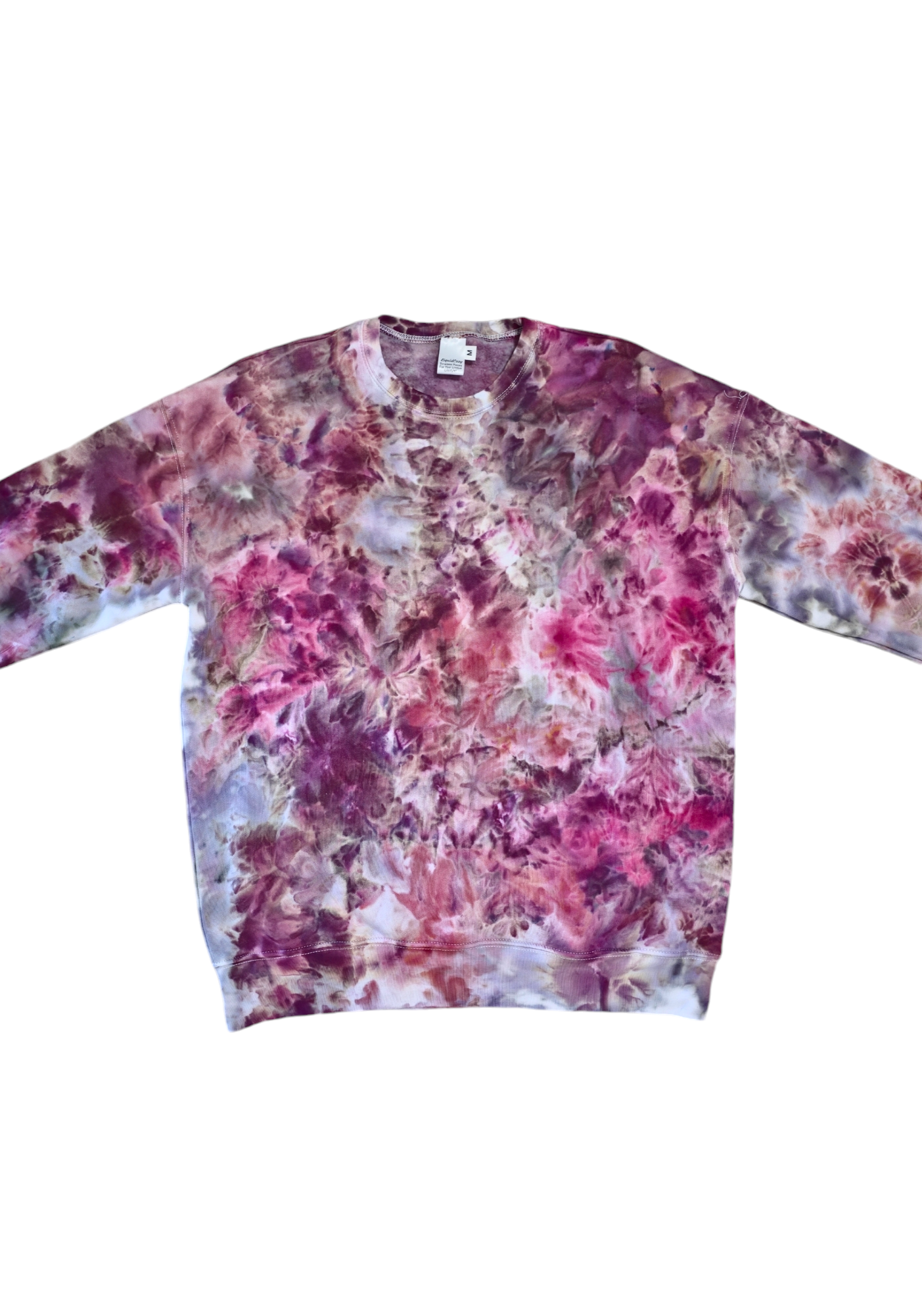 Liquid Peonies Crewneck Tie Dye Sweatshirts