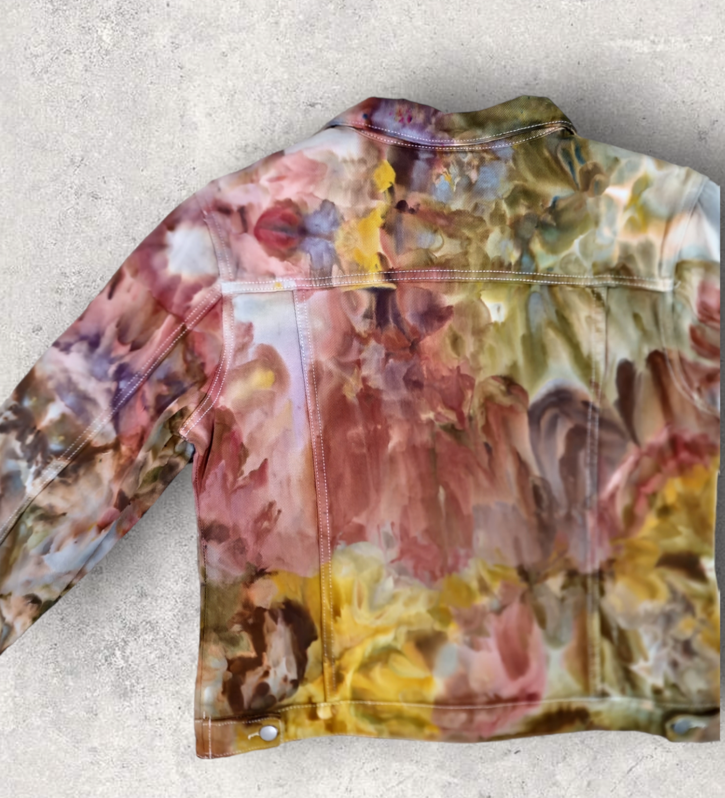 Liquid Fire Stones Tie Dye Denim Jacket