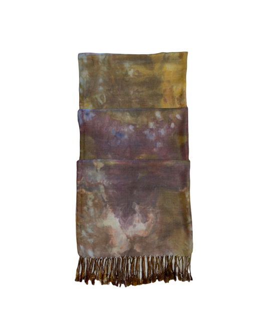 Liquid Fire Stone Hand Dyed Pashmina Scarf