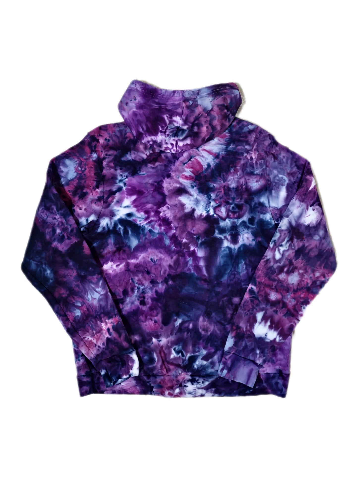 Liquid Flamingo Tulips Hand Dyed Hoodie or Zip Up Hoodie, Tie Dye Sweatshirt