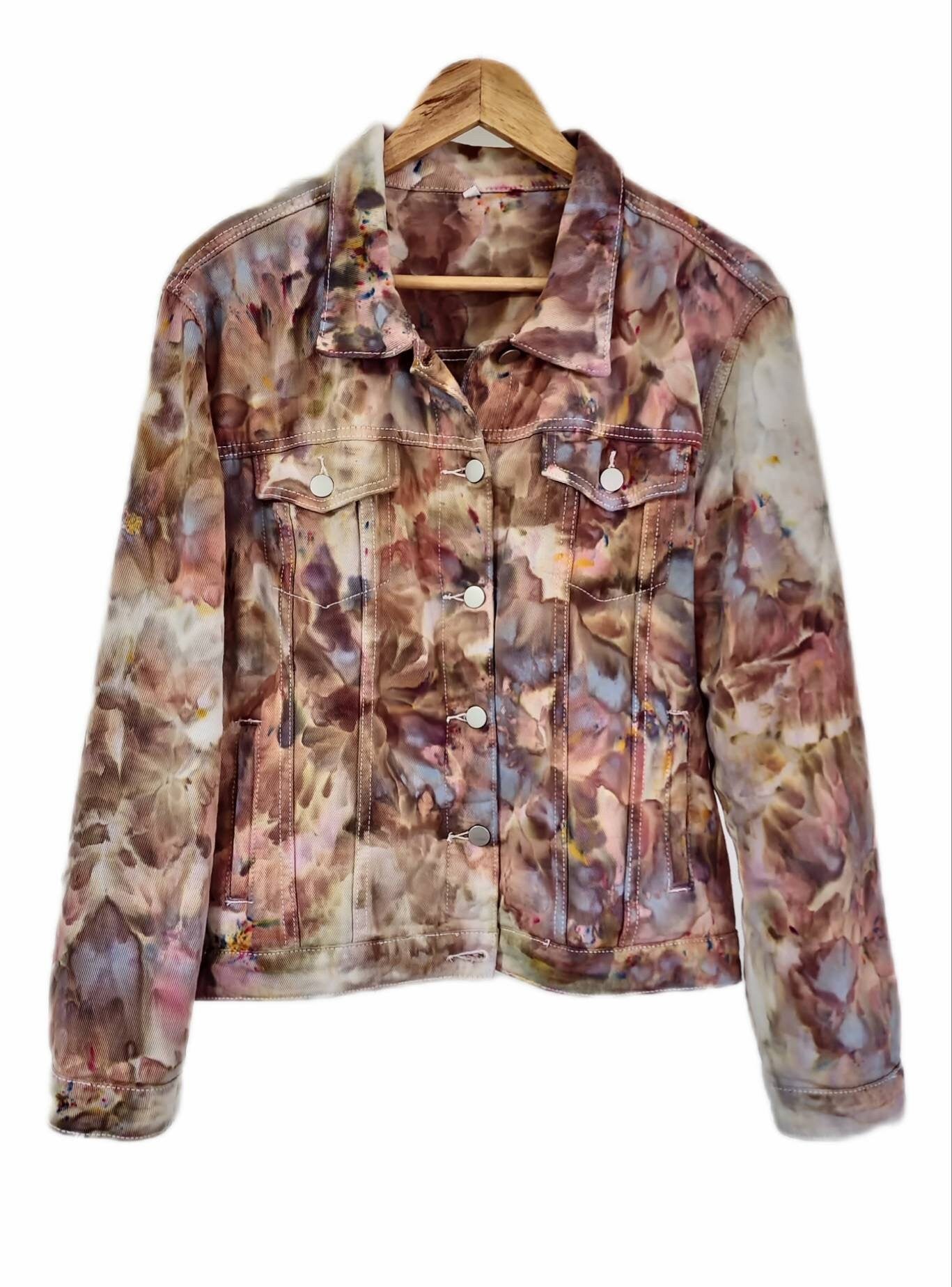 Liquid Butterflys Tie Dye Denim Jacket