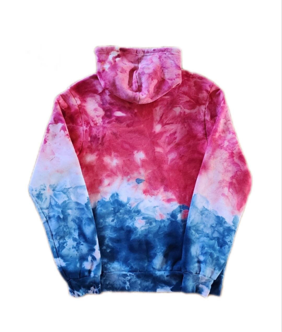 Liquid Firecracker Hand Dyed Hoodie or Zip up Hoodie, Tie Dye Sweatshirt