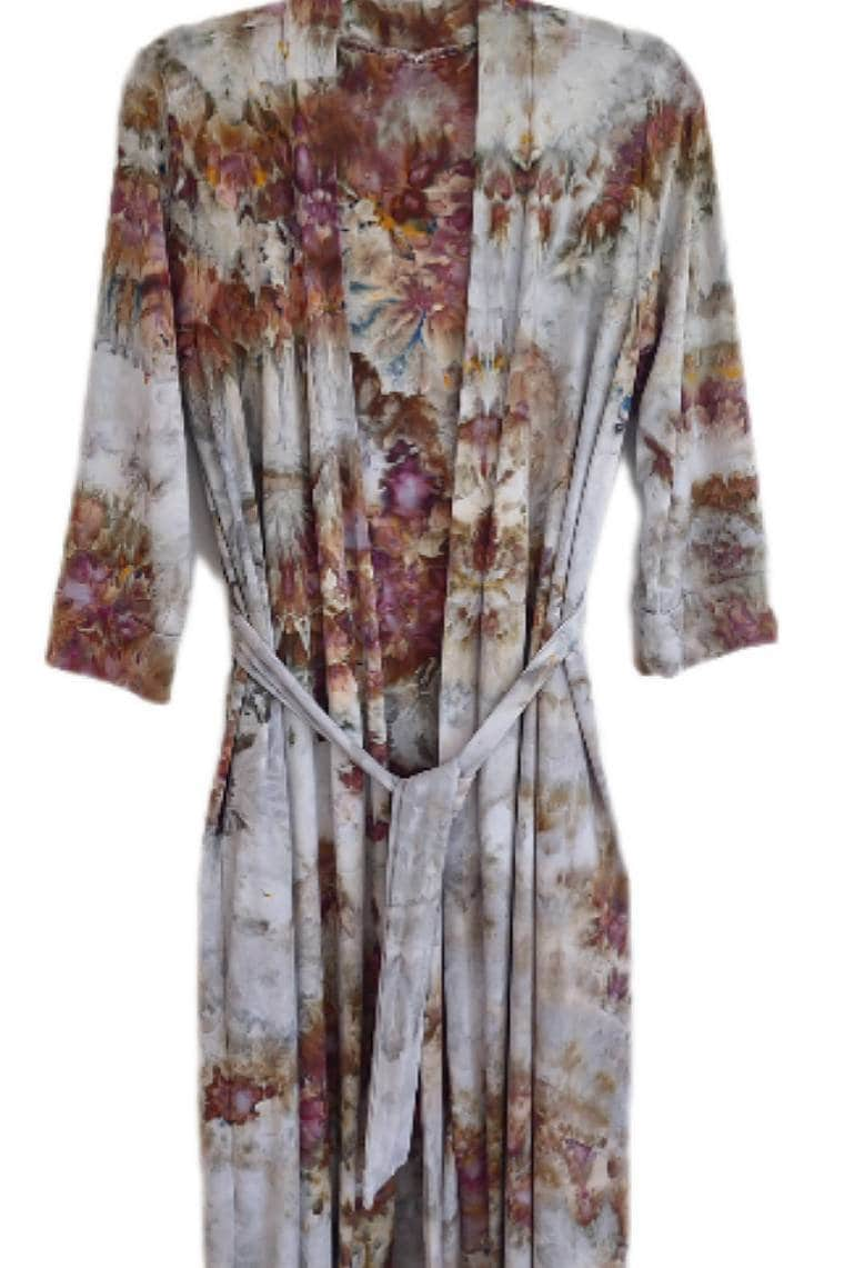 Women Hand Dyed Kimono Robes, Bathrobe, Lightweight