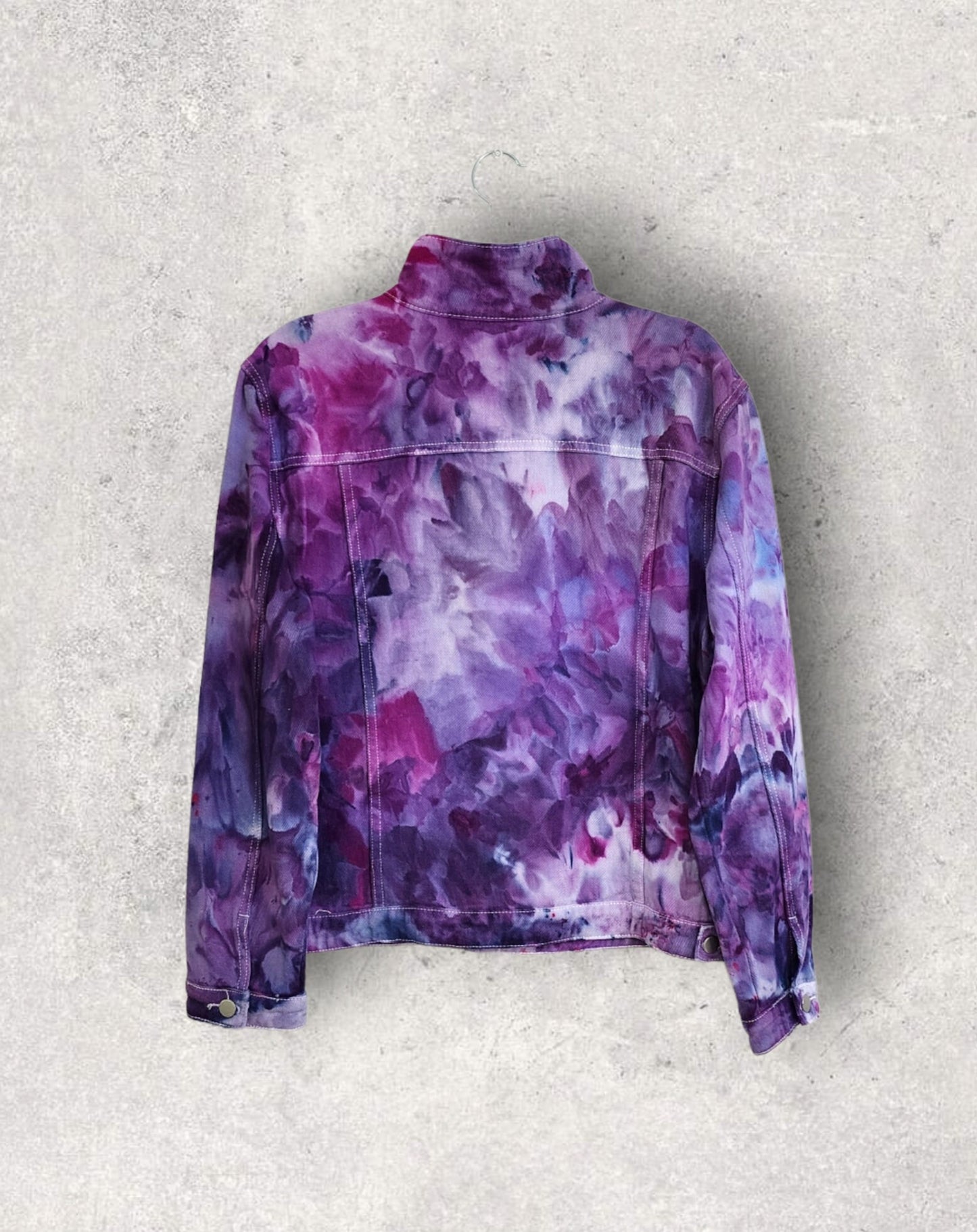 Liquid Hydrangea Tie Dye Denim Jacket