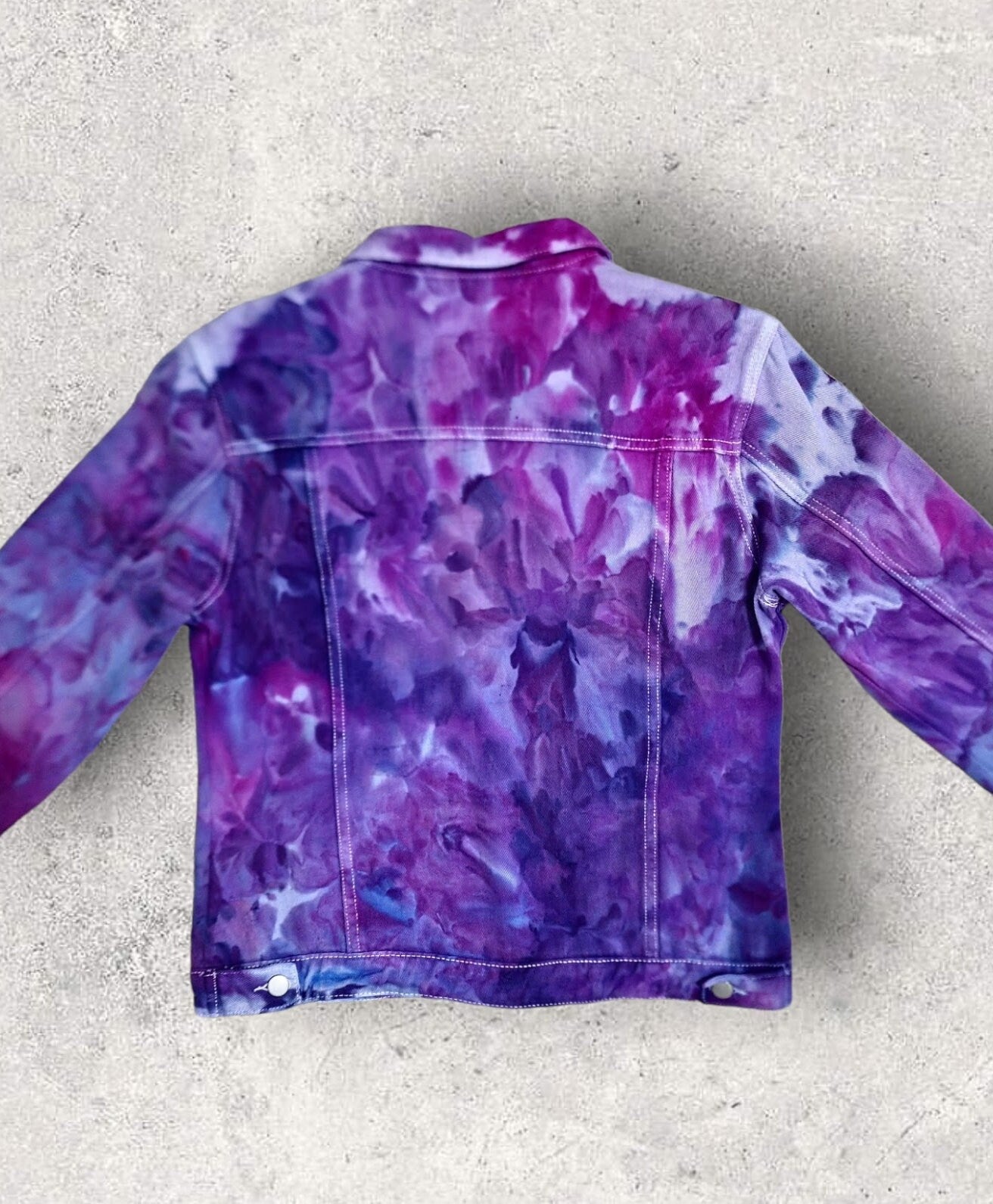 Liquid Hydrangea Tie Dye Denim Jacket