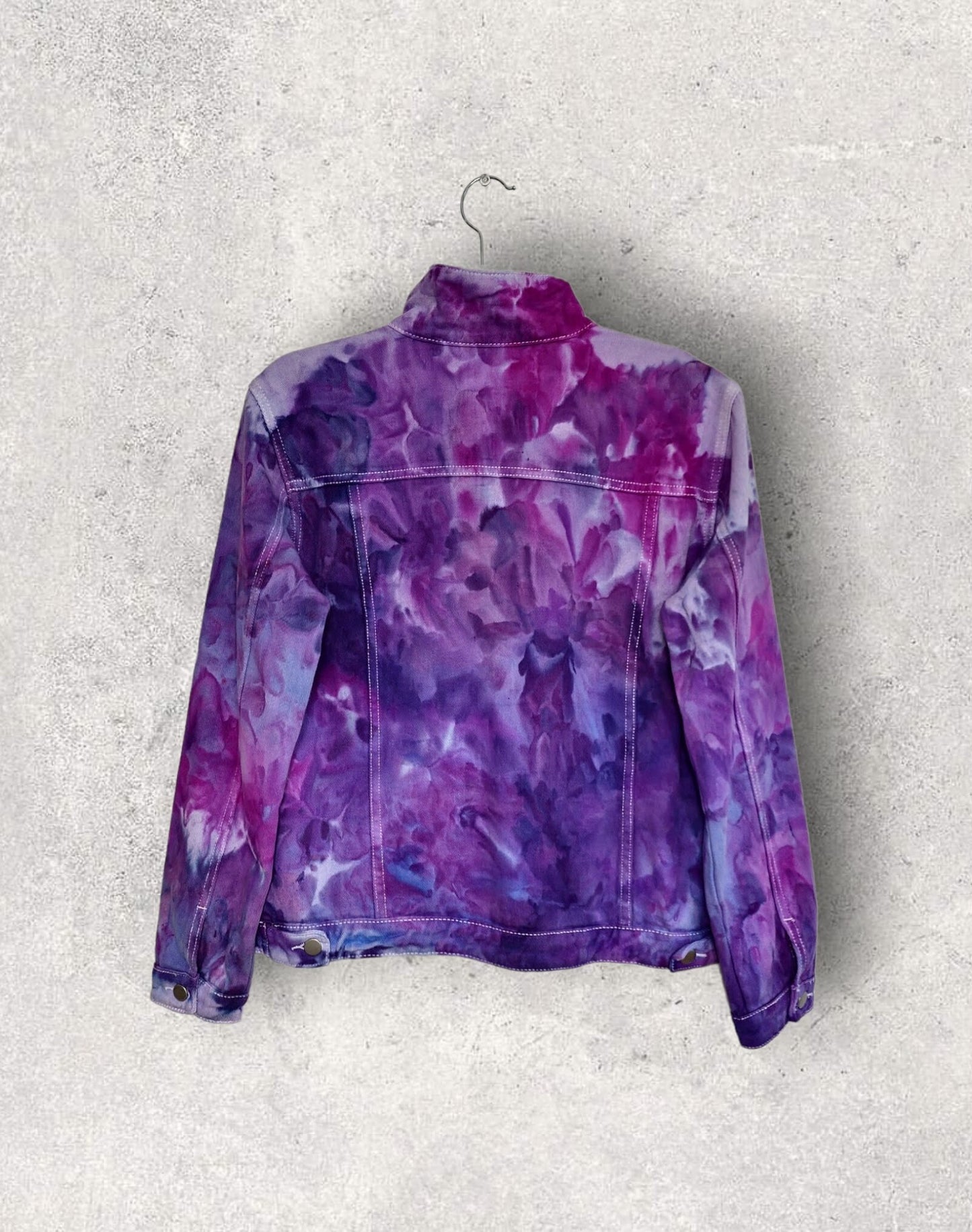 Liquid Hydrangea Tie Dye Denim Jacket