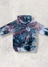 Load image into Gallery viewer, Liquid Noir Quartz Hand Dyed Hoodie or Zip Up Hoodie, Tie Dye Sweatshirt
