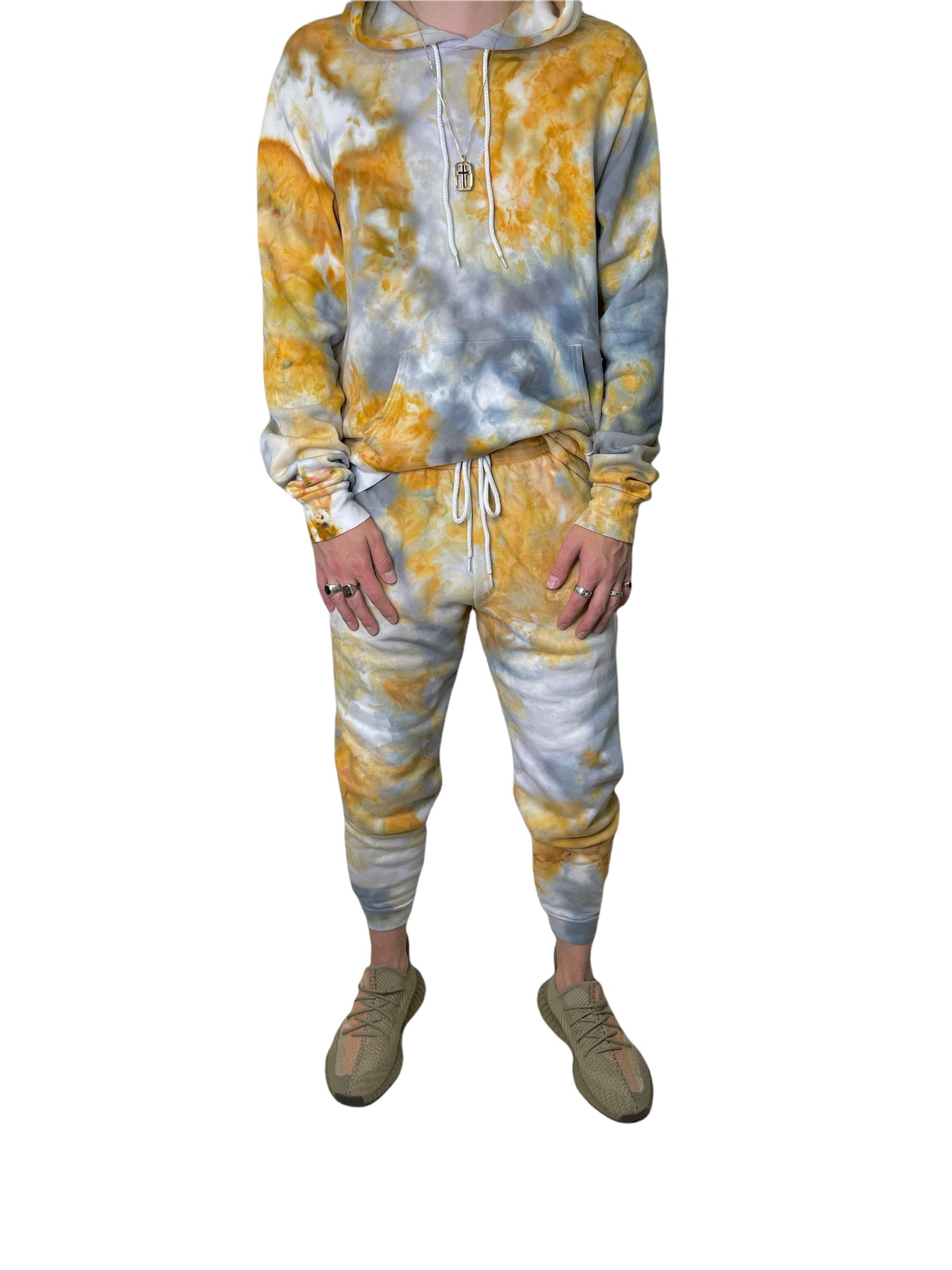 Liquid Metals Hand Dyed Joggers, Tie Dye Sweatpants